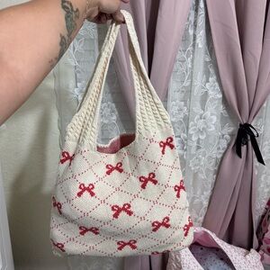 Red bow bag
